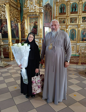 Архиепископ Гомельский Стефан поздравил с днем тезоименитства настоятельницу Иоанно-Кормянского монастыря игумению Архелаю (Новикову)
