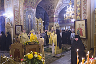 Епископ Павлово-Посадский Силуан возглавил торжества престольного праздника в храме святителя Николая в Звонарях – подворье Пюхтицкого монастыря в Москве