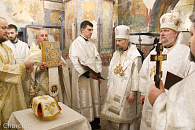 Патриарший экзарх всея Беларуси совершил освящение отреставрированной древней Спасо-Преображенской церкви Спасо-Евфросиниевского женского монастыря Полоцка