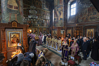 Председатель Синодального отдела по монастырям и монашеству возглавил Литургию в Сретенском ставропигиальном монастыре