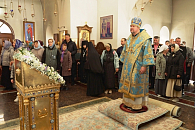 На подворье  женского ставропигиального монастыря «Всецарица» состоялась архиерейская Литургия престольного праздника Благовещенского храма