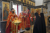 Насельник Валаамского монастыя возглавил Литургию в праздник святых жен-мироносиц на подворье краснодарского женского монастыря «Всецарица»