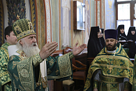 В день Святого Духа председатель Синодального отдела по монастырям и монашеству совершил Литургию в Свято-Троицком Стефано-Махрищском монастыре