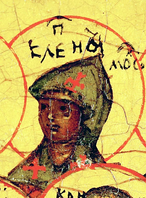 Преподобная Елена Московская. Фрагмент иконы «Собор русских святых». 1-я пол. XIX в. (ГМИР). Фото: ru.wikipedia.org