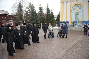 Визит архиереев Албанской Православной Церкви, 2017 год. В составе делегации – митрополит Иоанн (Пелуши), с марта 2025 года – Блаженнейший Архиепископ Тиранский и всей Албании