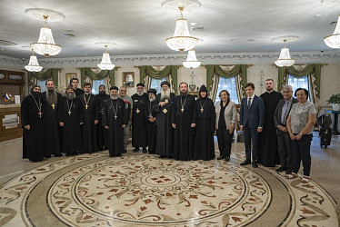 Представители Коптской Церкви в Покровской обители