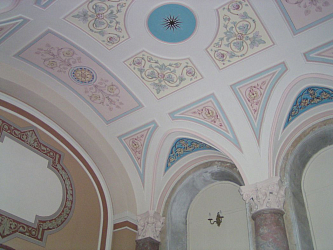 Восстановленная живопись на сводах притвора (лоджии) под хорами. Фото Л.Шитовой