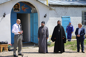 На подворье Иосифо-Волоцкого монастыря в с. Покровском состоялся запуск газовой котельной