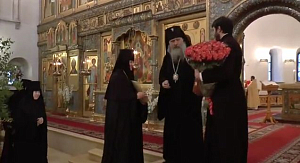 Архиепископ Сергиево-Посадский Феогност передал настоятельнице Зачатьевского монастыря игумении Иулиании патриаршее поздравление с тезоименитством