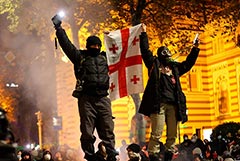 МВД Грузии сообщило о задержании 224 участников протестов за несколько дней