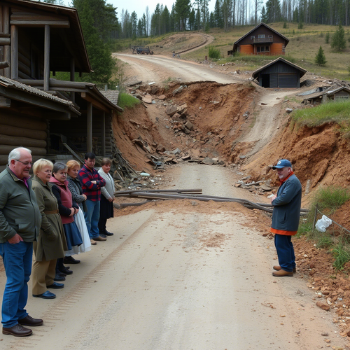 Безнаказанная известность: теледива отрезала дорогу в деревне