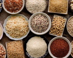 TopViewOfVerietyNaturalOrganicCerealAndGrainSeed