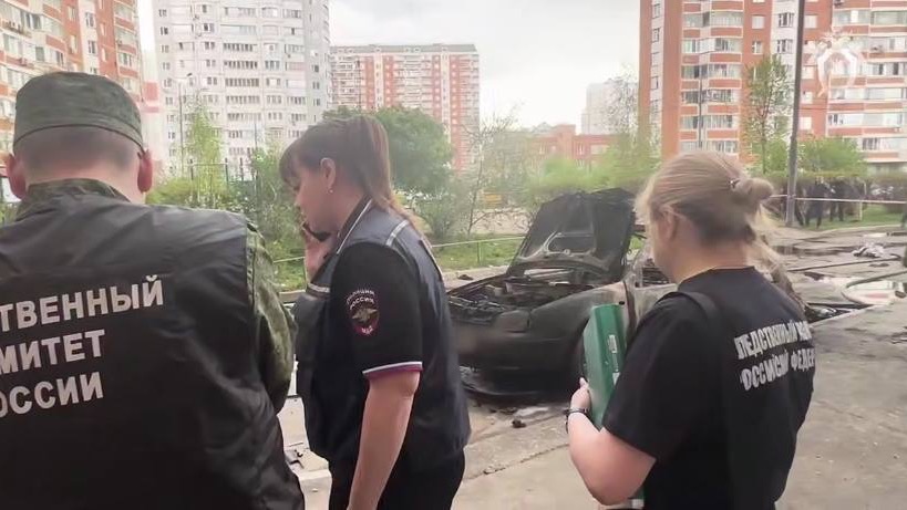 СК РФ опубликовал кадры с места убийства генерал-лейтенанта Москалика