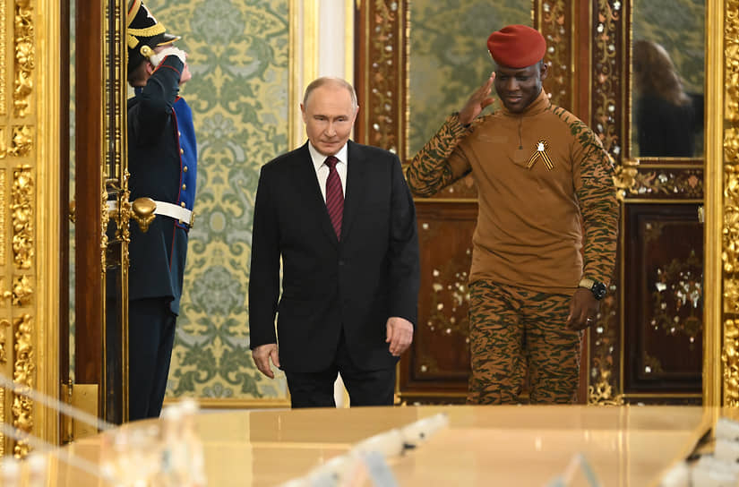 Владимир Путин и Ибрагим Траоре