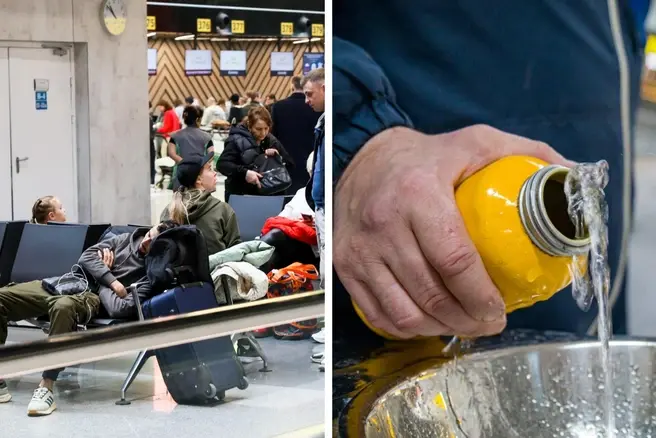 Во всех столичных аэропортах есть возможность бесплатно пополнить запасы воды | Источник: Артем Устюжанин / MSK1.RU; Прес-служба аэропорта Шереметьево