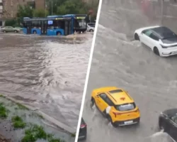 В Москве прошел ливень, вызвавший затопление Кунцево Плаза и сбой на Филевской линии метро при Михаиле Леусе v moskve proshel liven vyzvavshij zatoplenie kunczevo plaza i sboj na filevskoj linii metro pri mihaile leuse-t-nw-ru-0