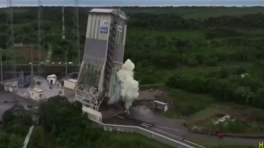 Стартовую площадку российского «Союза» взорвали на европейском космодроме