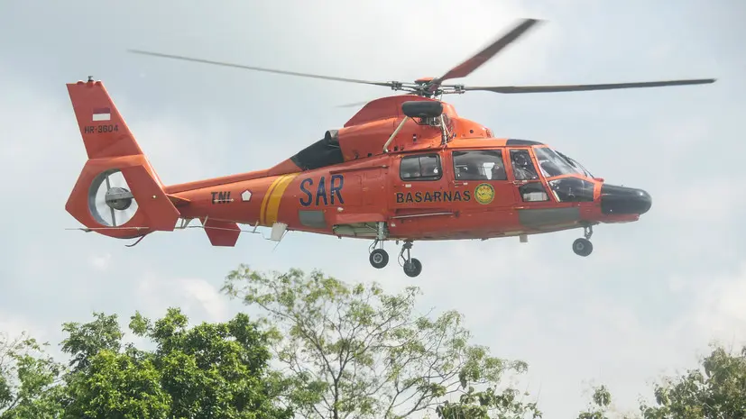 Россияне на Бали застряли на скале, их эвакуировали вертолётом