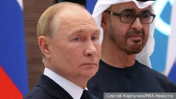 Путин обсудил с президентом ОАЭ украинский конфликт и ближневосточный кризис