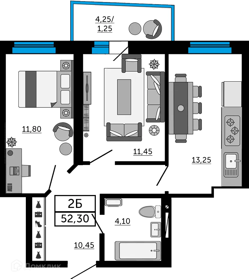 Фото квартиры в ЖК Донской Арбат 2