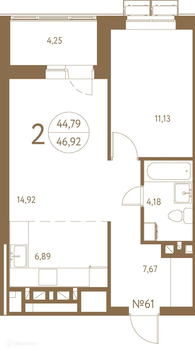 Фото квартиры в ЖК Белая вилла