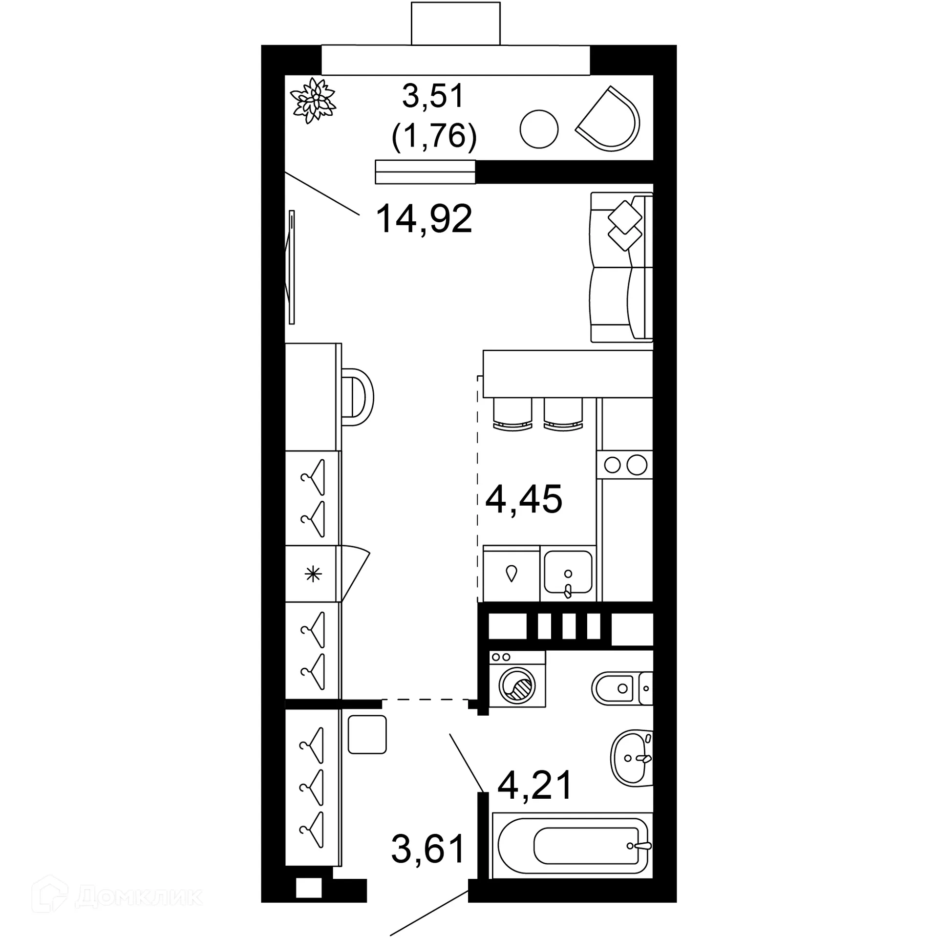 Фото квартиры в ЖК 1799