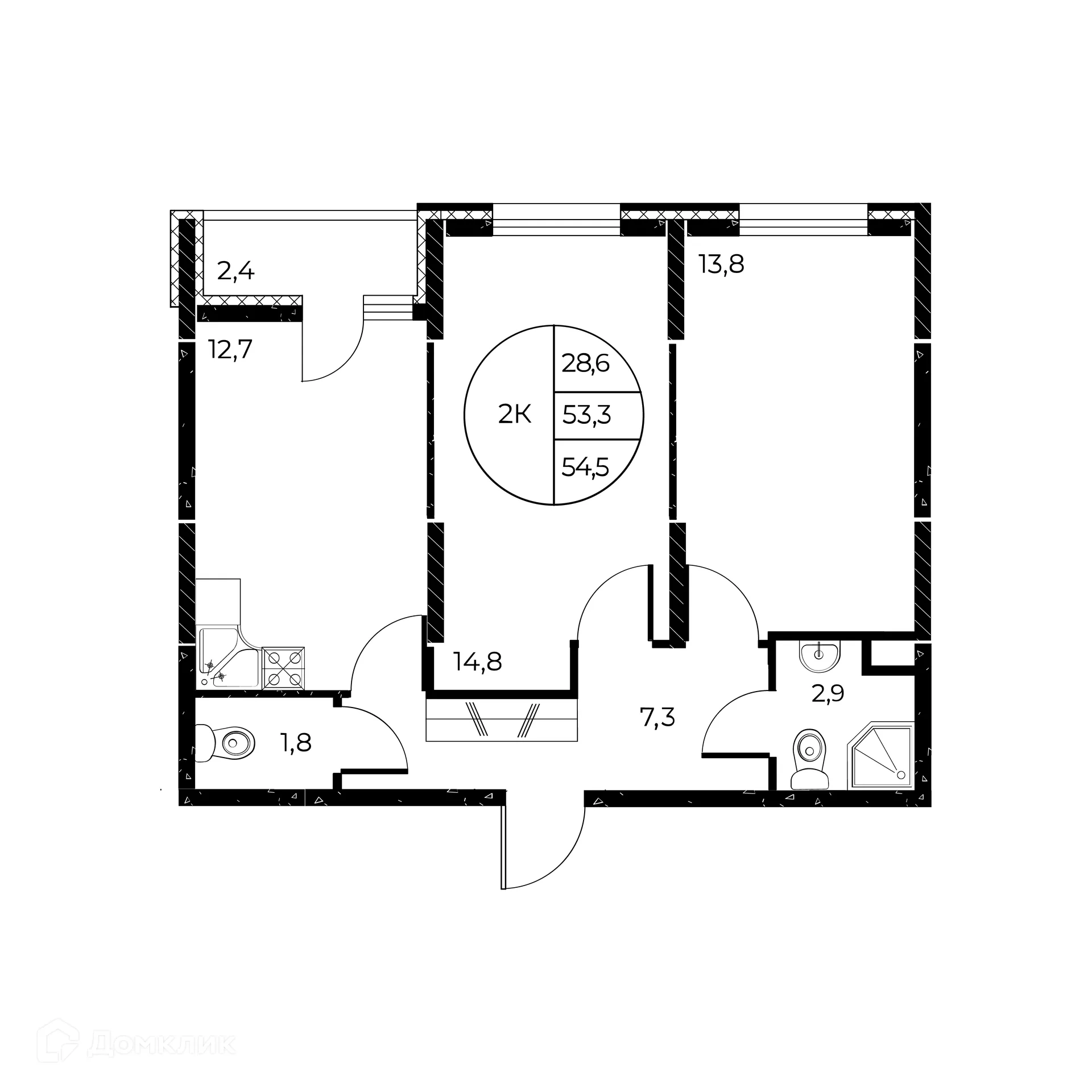 Фото квартиры в ЖК Панорама на Театральном