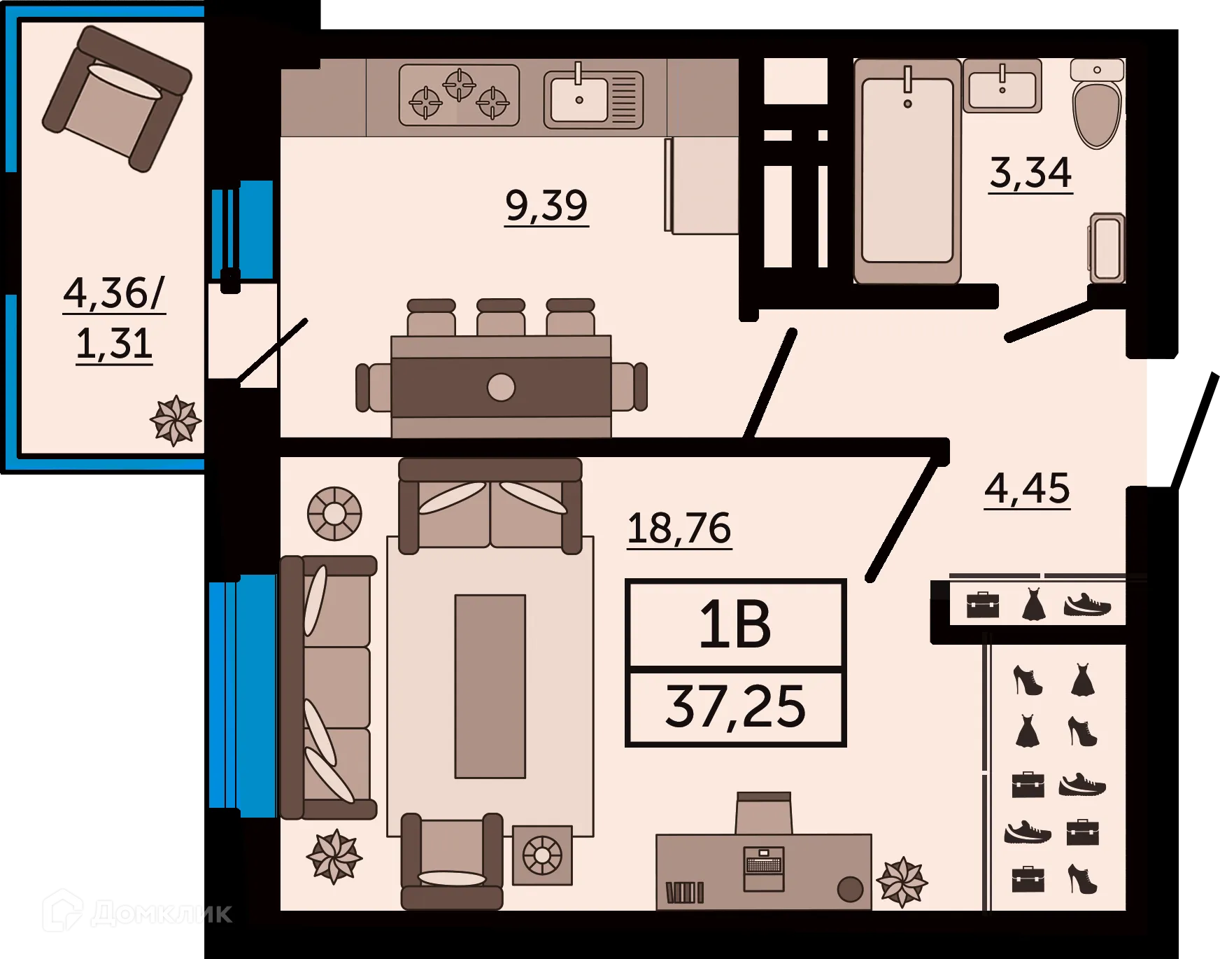 Фото квартиры в ЖК "FOUR PREMIERS" (Фо Премьерс)