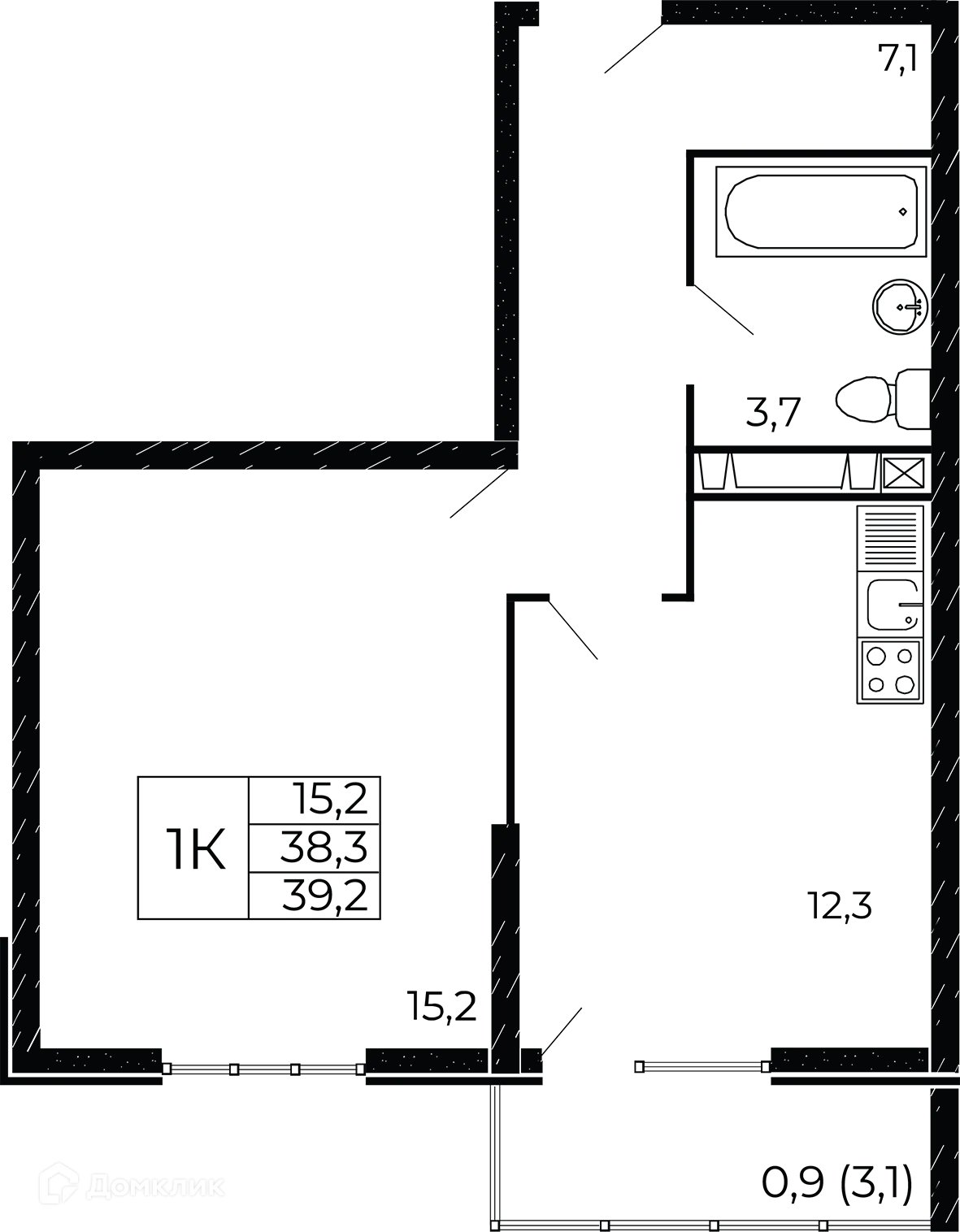 Фото квартиры в ЖК "Западные Аллеи"