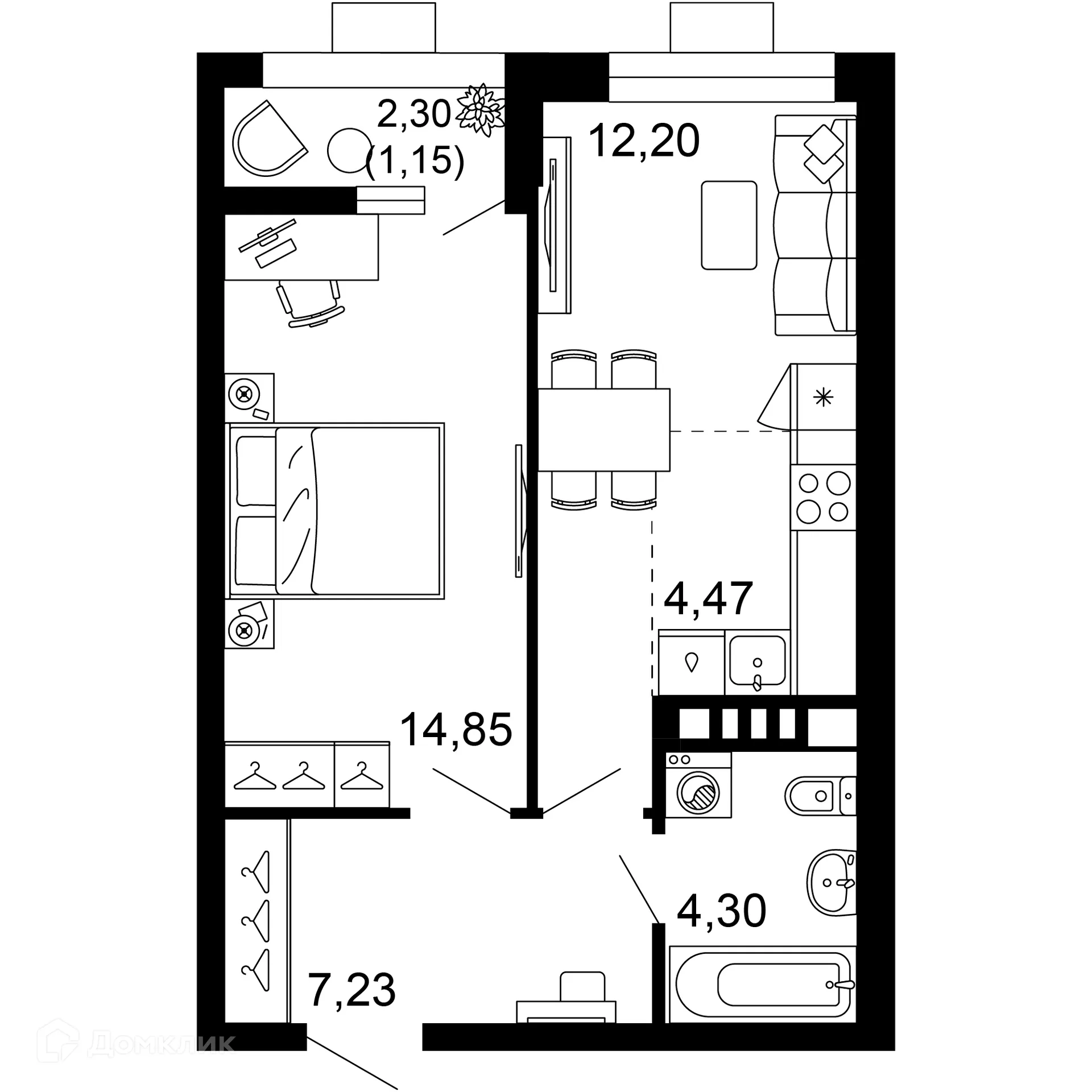 Фото квартиры в ЖК 1799