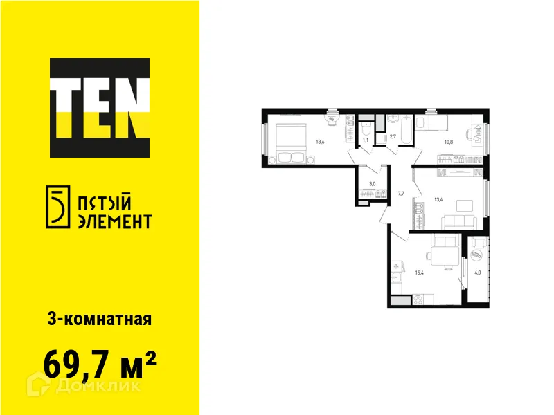 Фото квартиры в ЖК 5 элемент