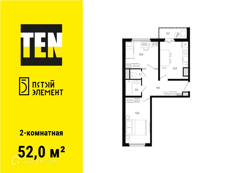 Фото квартиры в ЖК 5 элемент