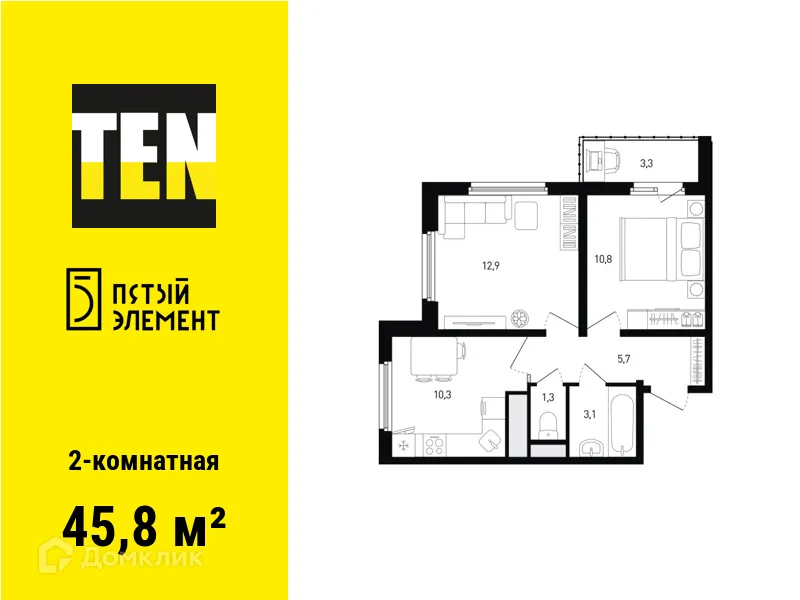 Фото квартиры в ЖК 5 элемент