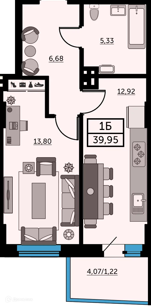 Фото квартиры в ЖК Сердце Ростова 2