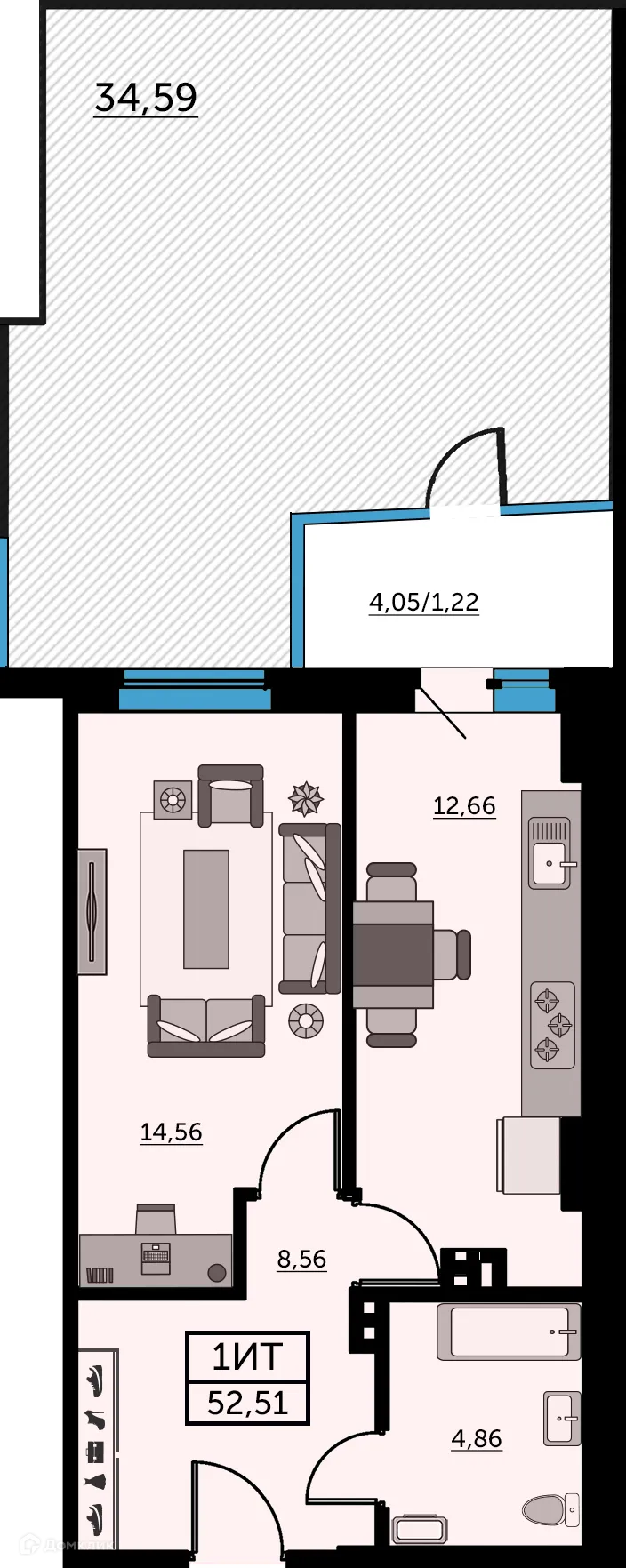 Фото квартиры в ЖК Сердце Ростова 2