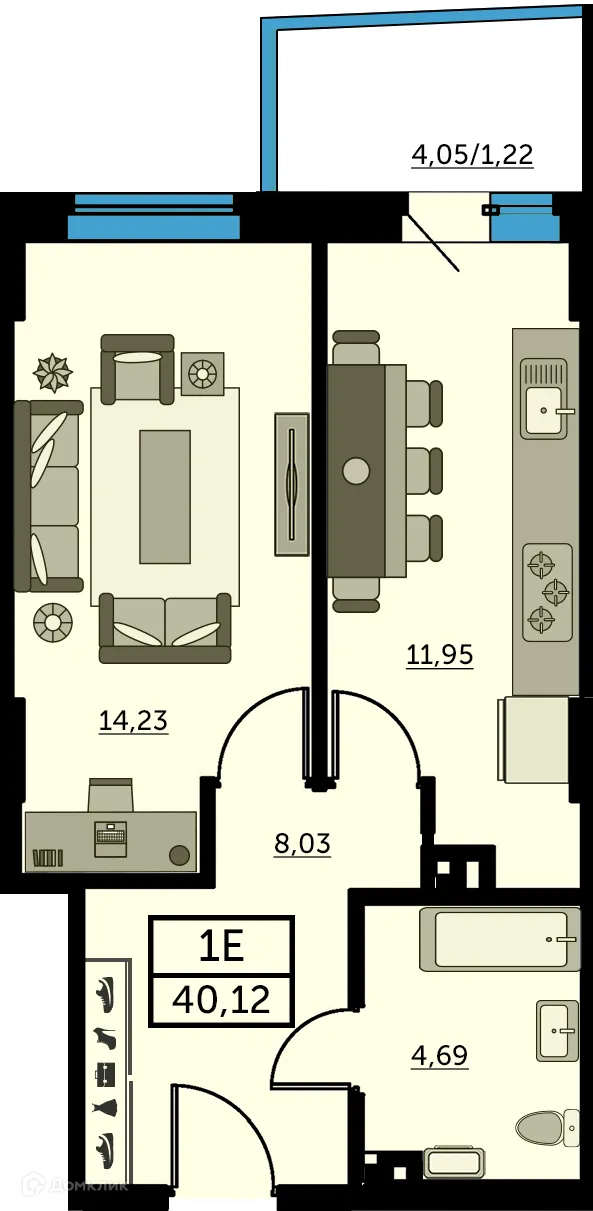 Фото квартиры в ЖК Сердце Ростова 2