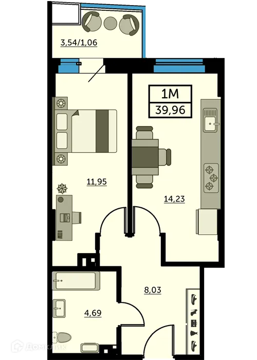 Фото квартиры в ЖК Город у Реки