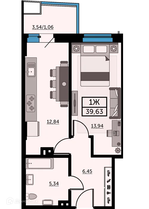Фото квартиры в ЖК Город у Реки