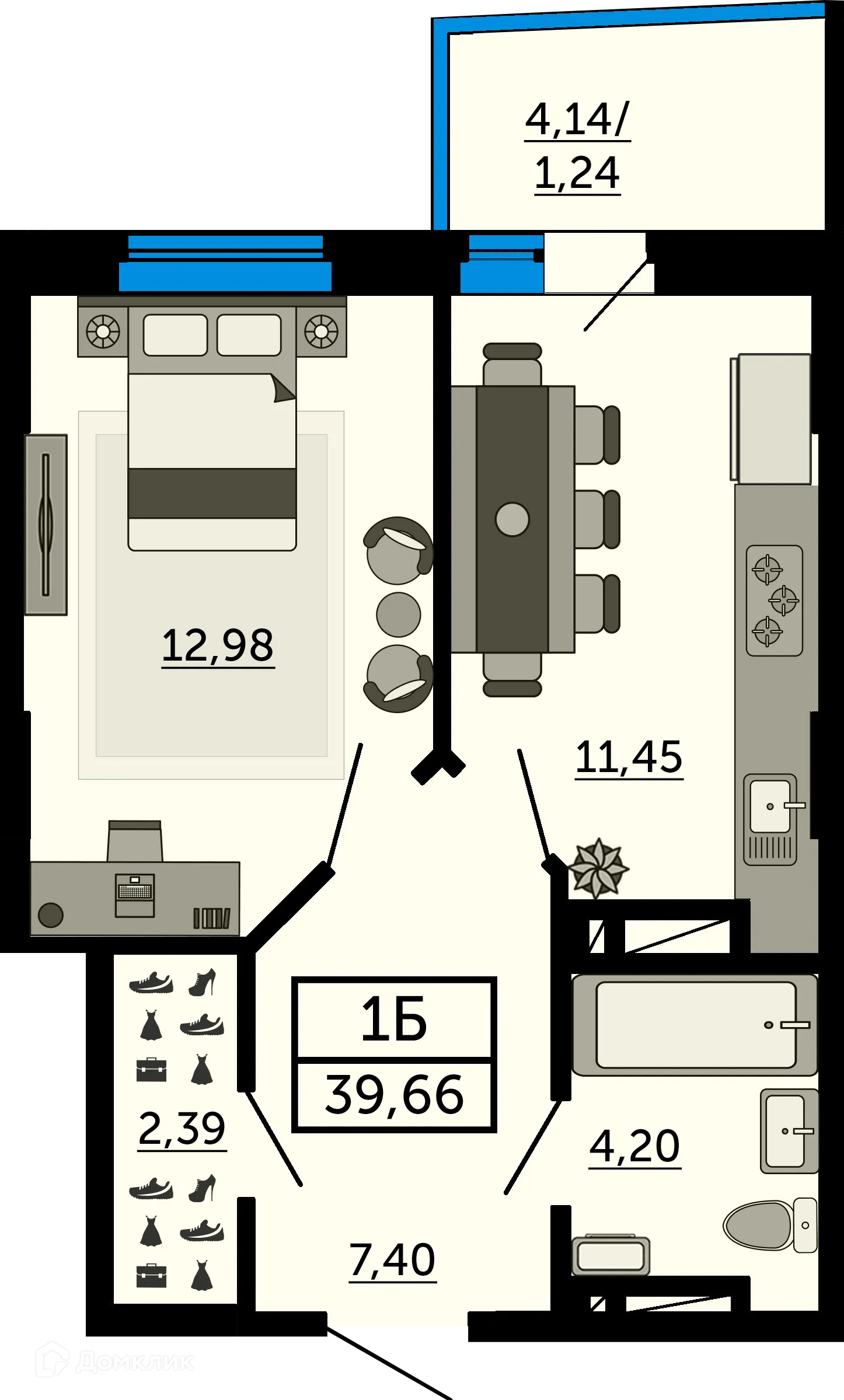 Фото квартиры в ЖК Город у Реки