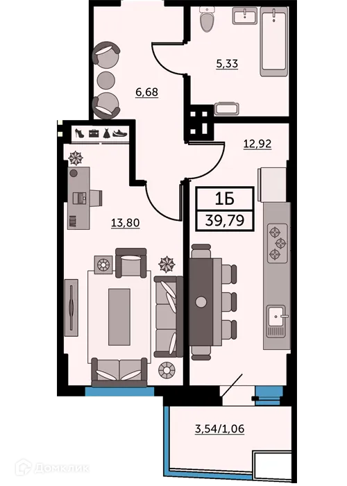 Фото квартиры в ЖК Город у Реки