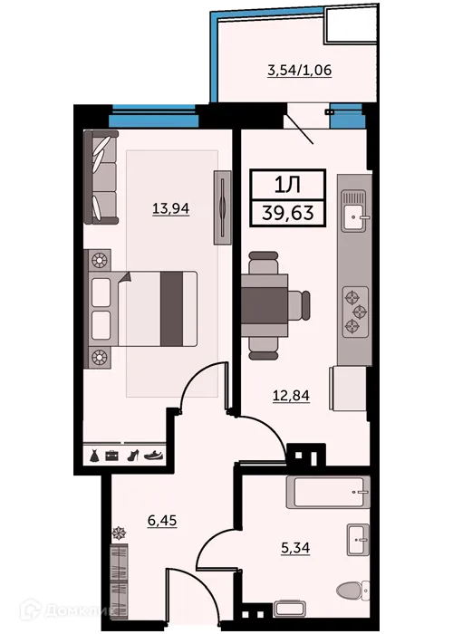 Фото квартиры в ЖК Город у Реки