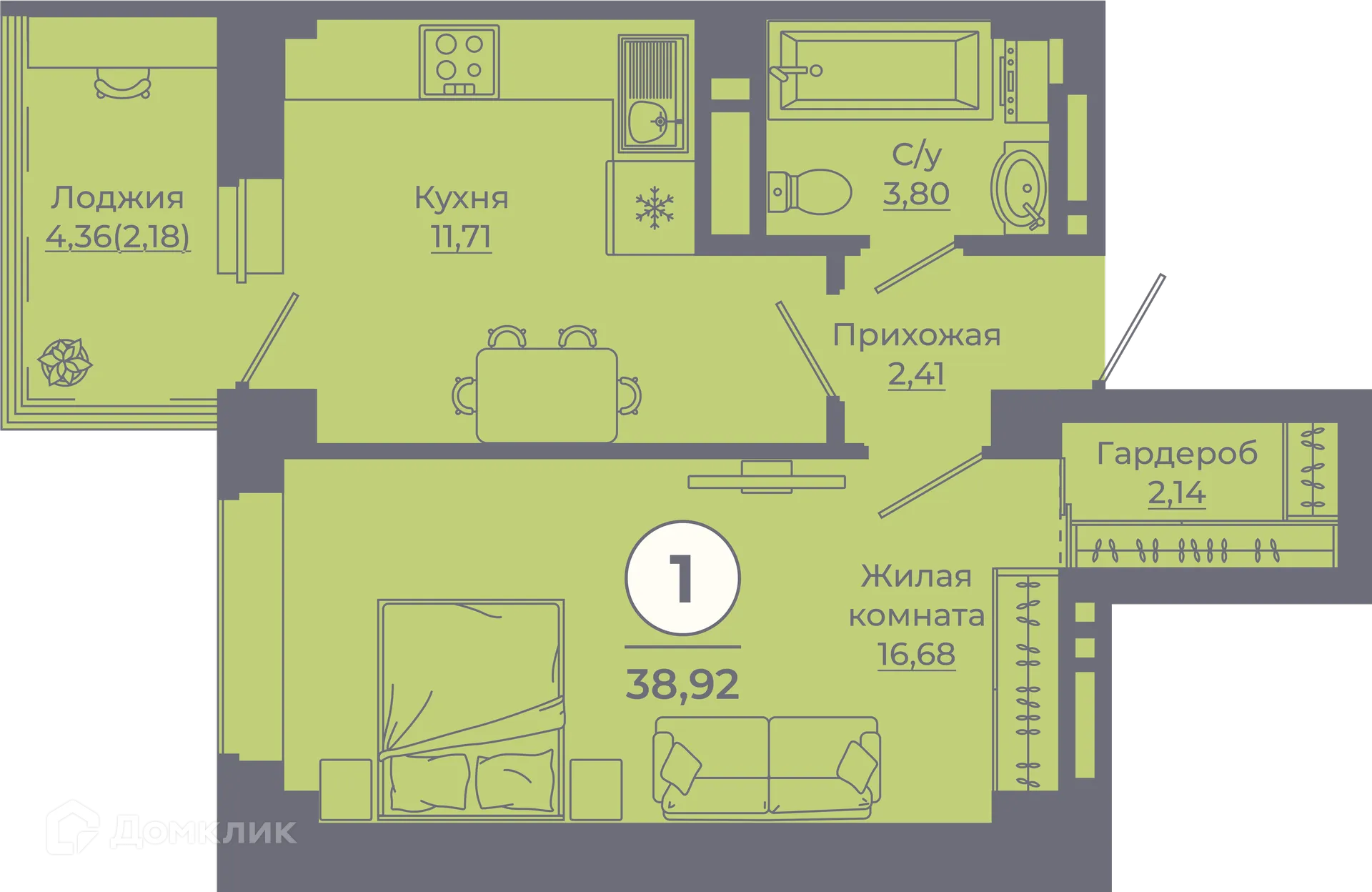 Фото квартиры в ЖК Сокольники