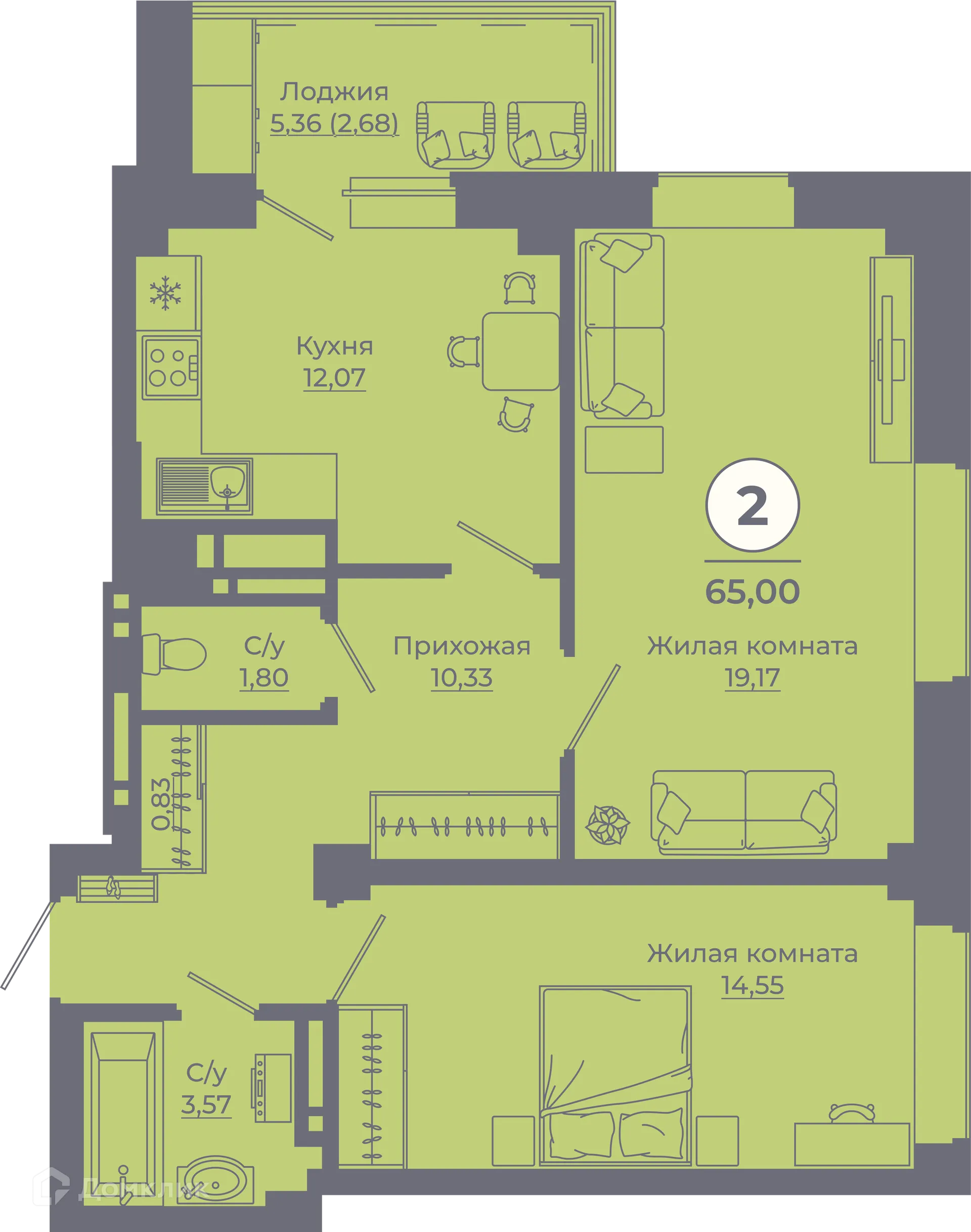 Фото квартиры в ЖК Сокольники