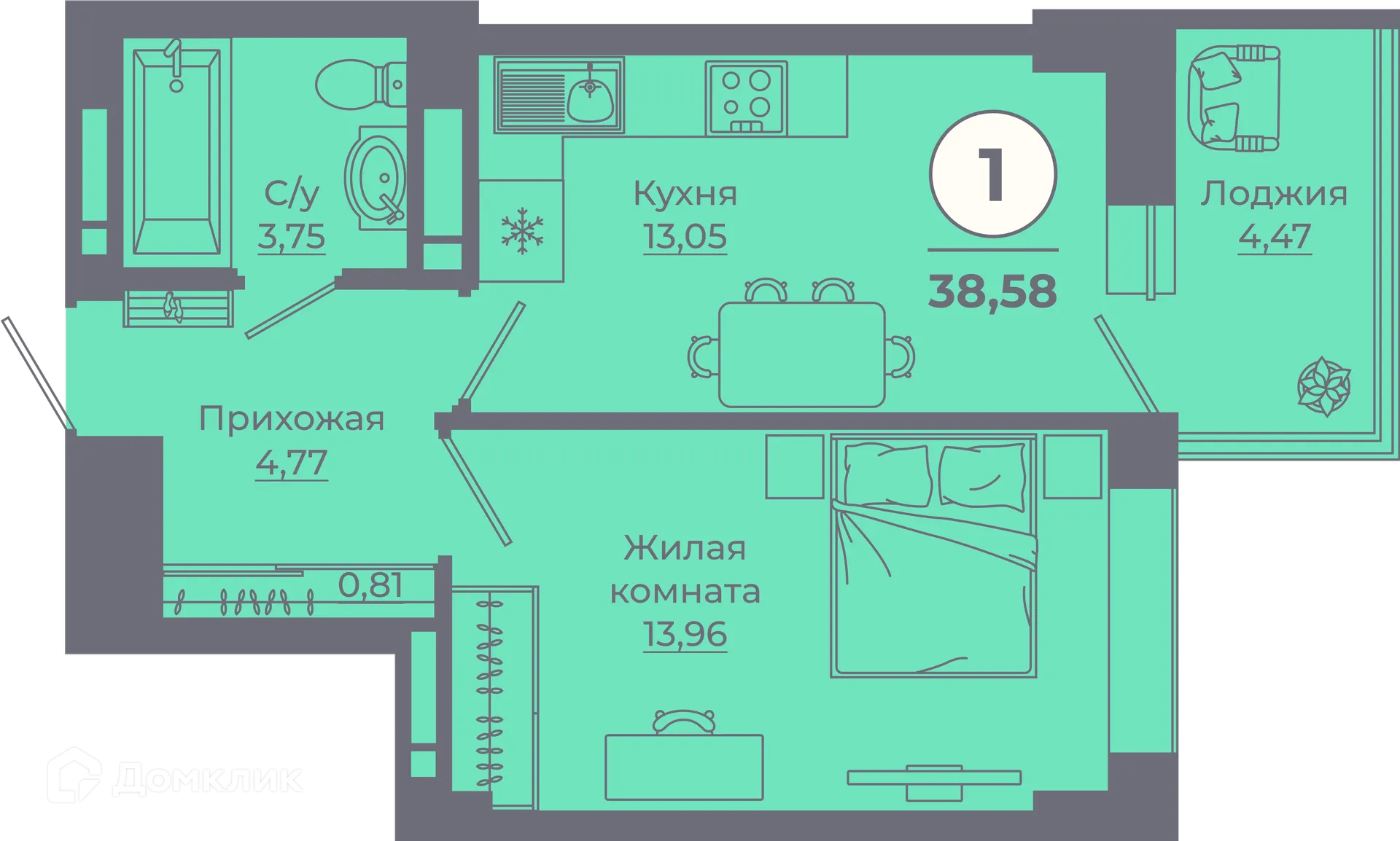 Фото квартиры в ЖК Сокольники