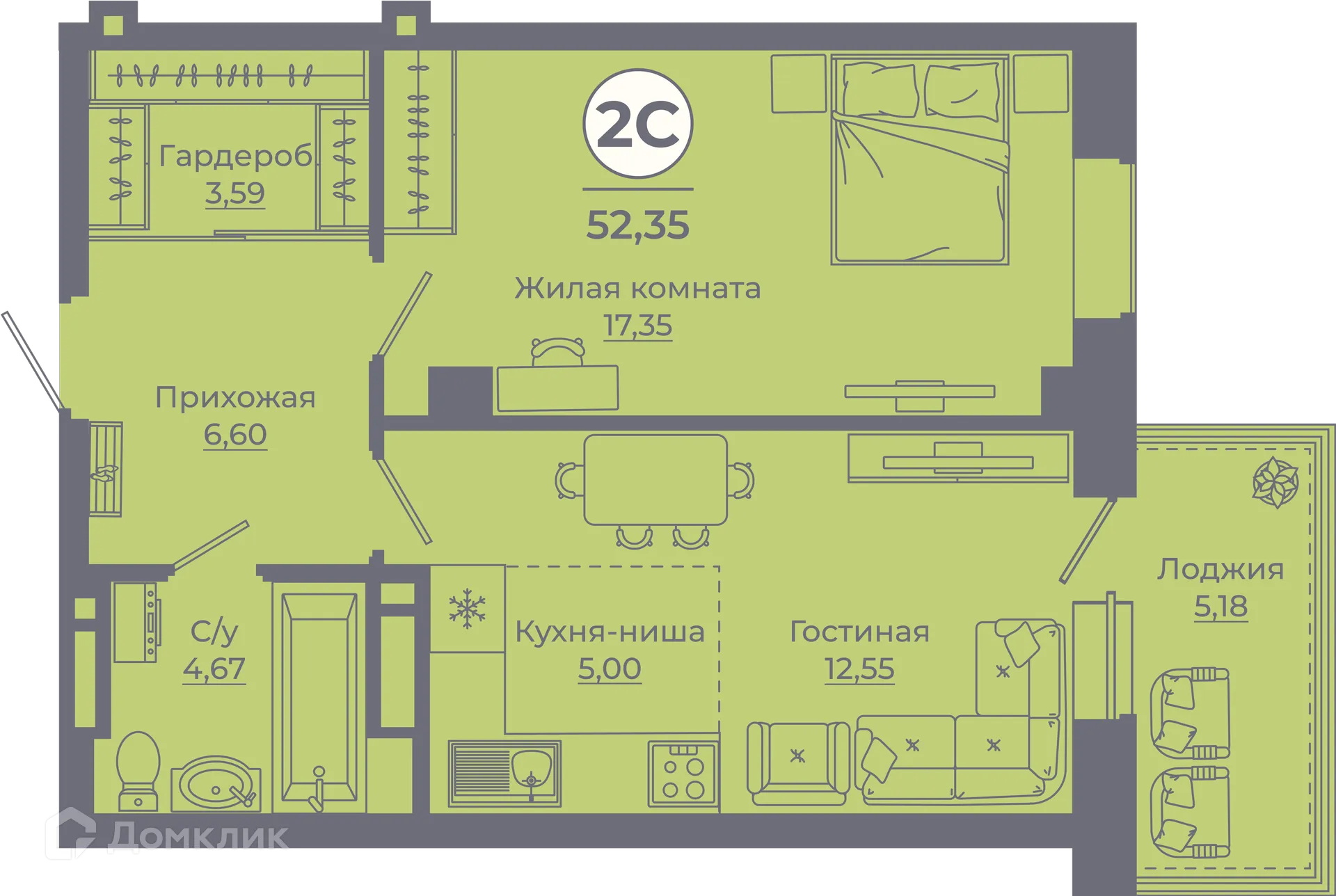 Фото квартиры в ЖК Сокольники
