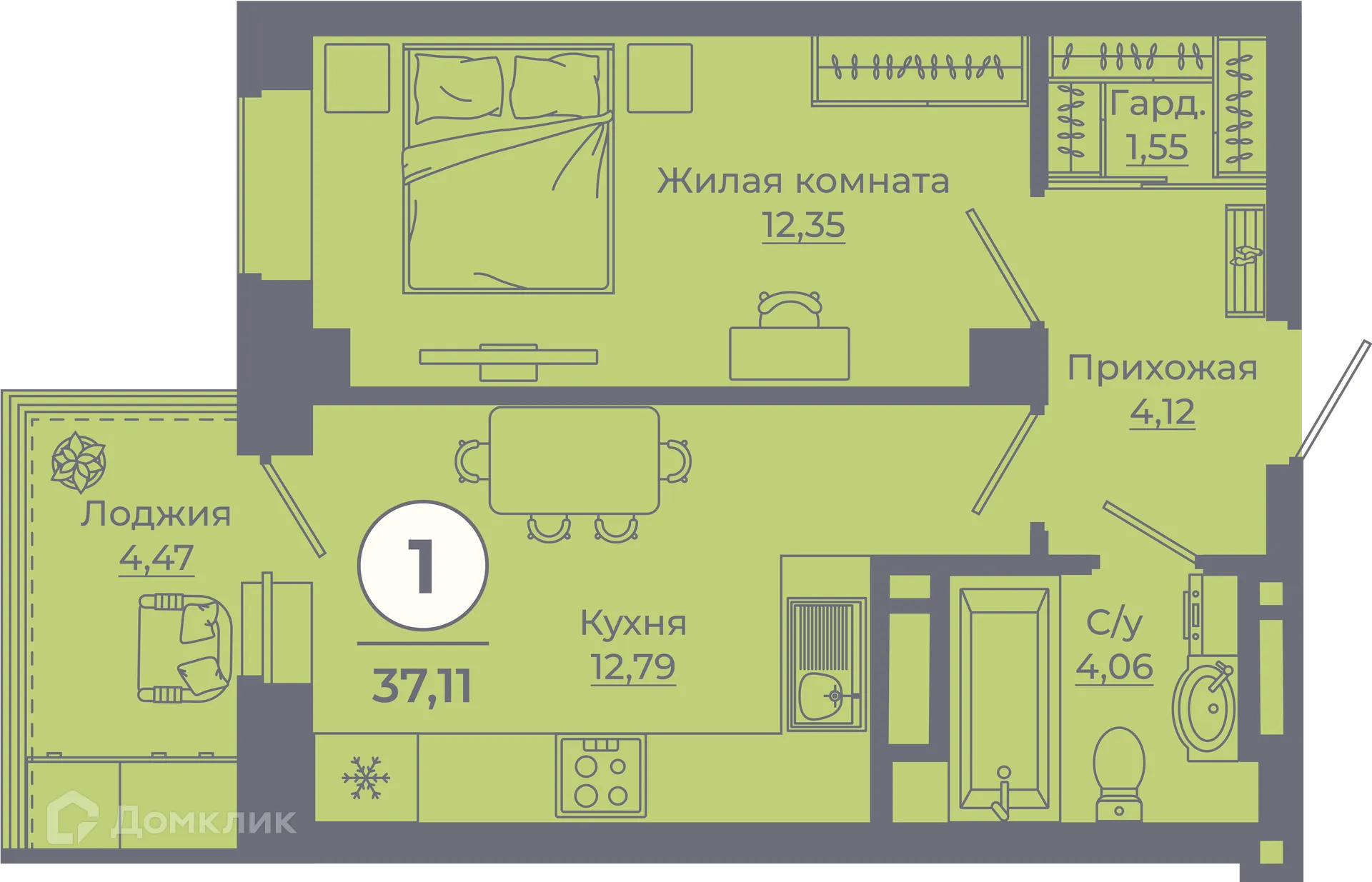 Фото квартиры в ЖК Сокольники