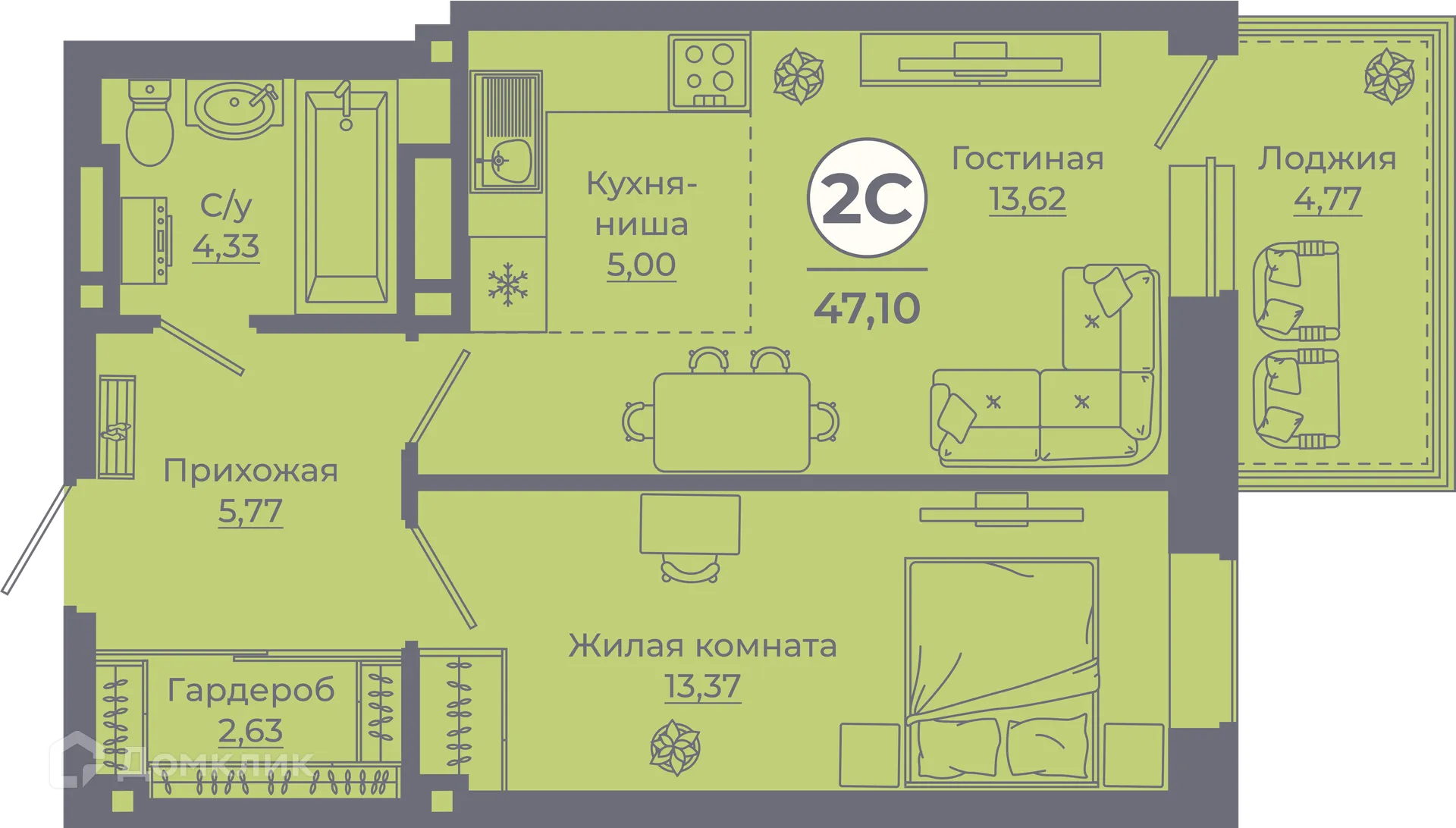 Фото квартиры в ЖК Сокольники