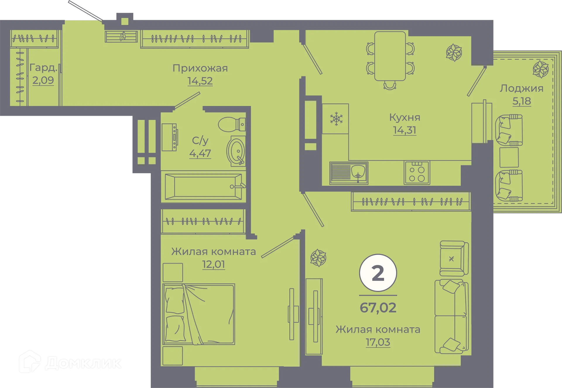 Фото квартиры в ЖК Сокольники