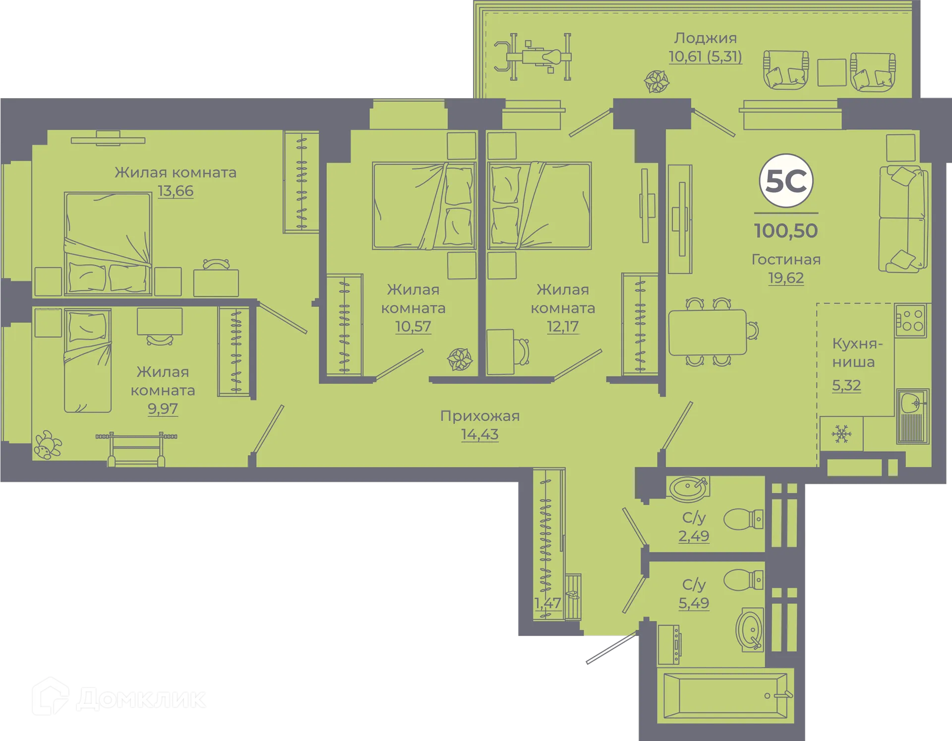 Фото квартиры в ЖК Сокольники