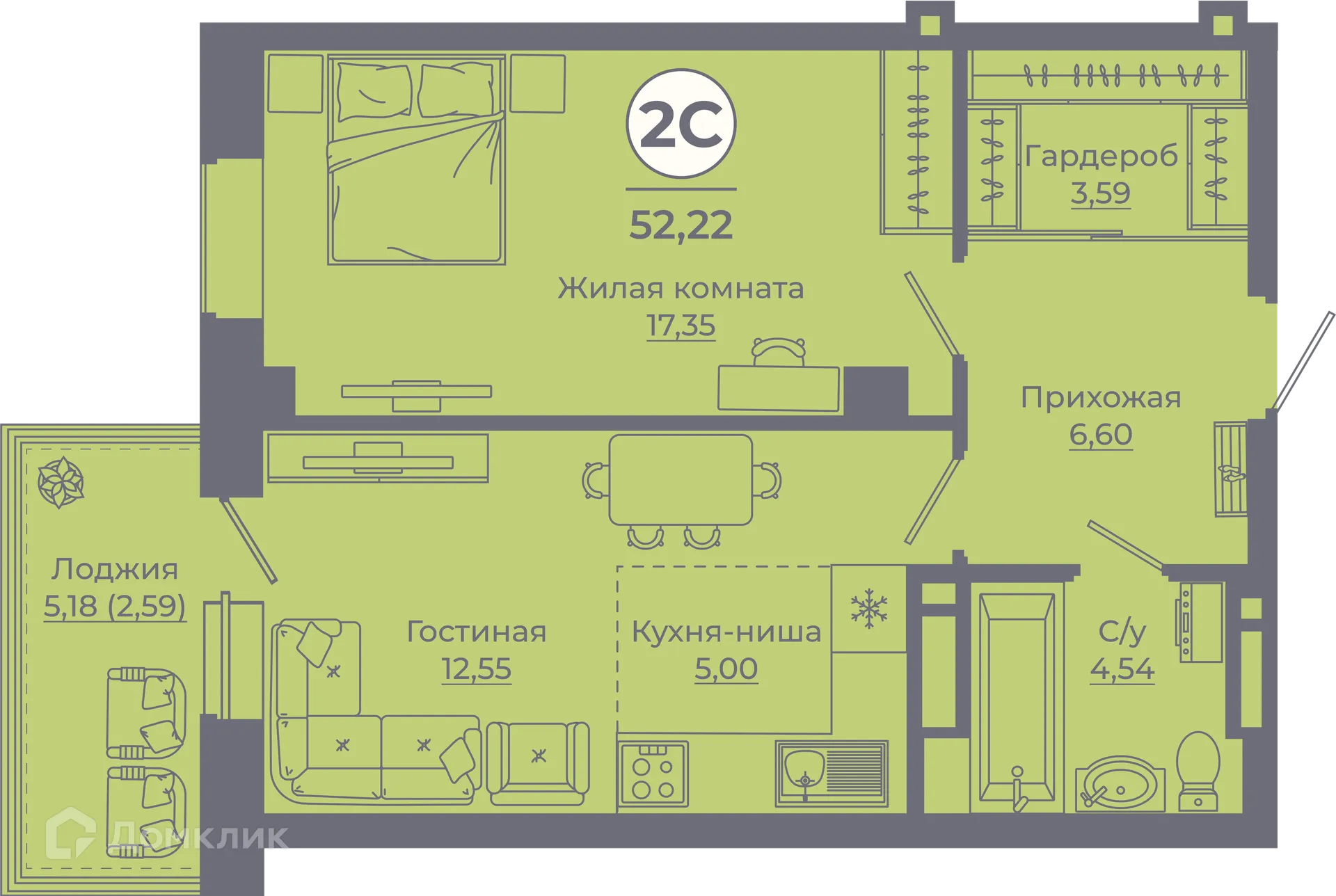 Фото квартиры в ЖК Сокольники